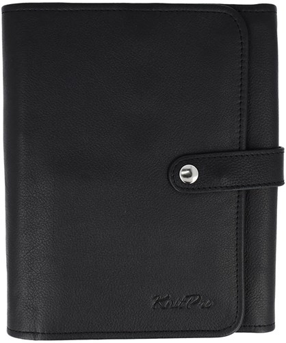 KnitPro Velora Circular Needle Case Leather Black 
