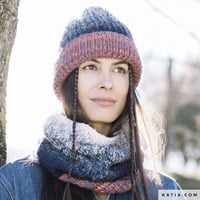 Katia Knit Ensemble 400 Off-white/Dark blue/Orange/Blue-3