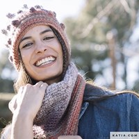 Katia Knit Ensemble 400 Off-white/Dark blue/Orange/Blue-2