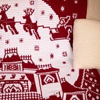 Heartwarming Hilltop Holiday House - Little Green Feather Yarn and Crochet Kit-3