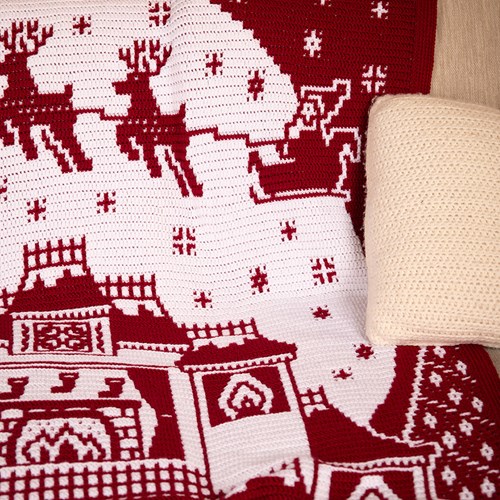 Heartwarming Hilltop Holiday House - Little Green Feather Yarn and Crochet Kit-3