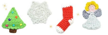 Crochet your own Christmas cards