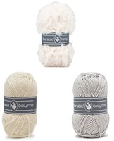 Alpaca Almina Crochet Kit 2 White