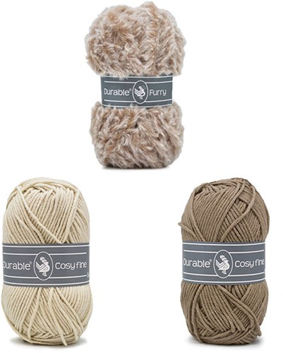 Alpaca Almina Crochet Kit 3 Brown