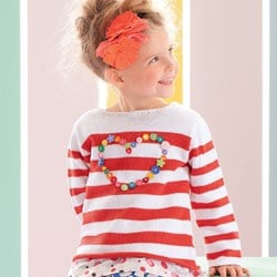 Knitting Pattern Childrens' Sweater Heart