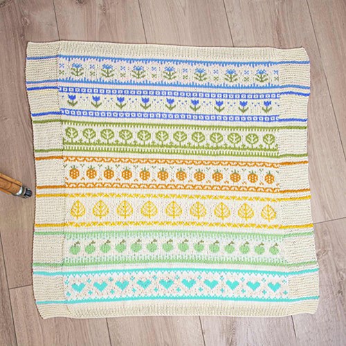 Katia Rainbow Garden KAL 2026 Kit - Katia Fair Cotton - Mintgroen - S2-2