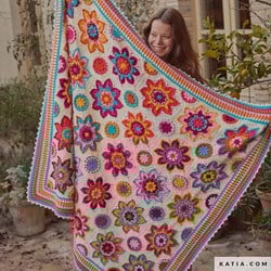 Flowers Forever CAL 2025 Crochet Kit Katia UNICO