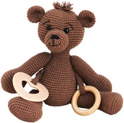 Go Handmade Sensory Teddy - Dark Brown 20381