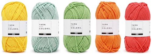Yarnplaza Rainbow Rug Crochet Kit 1 Pastel