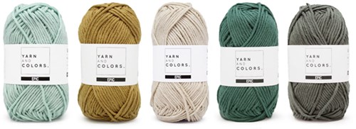 Yarnplaza Rainbow Unicorn Crochet Kit 2 Vintage green