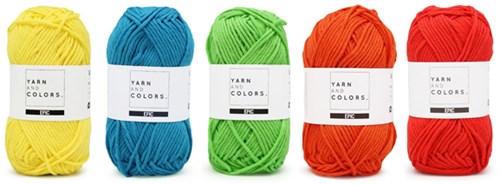 Yarnplaza Rainbow Rug Crochet Kit 6 Colorful