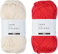 Yarn and Colors Striped Jumper Reversed Knitting Kit 2 S Cardinal-2