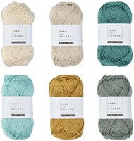 Yarnplaza Rainbow Mobile Crochet Kit 2 Vintage green