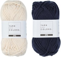 Yarn and Colors Striped Jumper Knit Knit 3 S Dark Blue-3