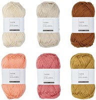 Yarnplaza Rainbow Mobile Crochet Kit 3 Vintage pink