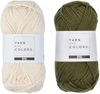 Yarn and Colors Striped Jumper Knit Knit 4 S Khaki-3