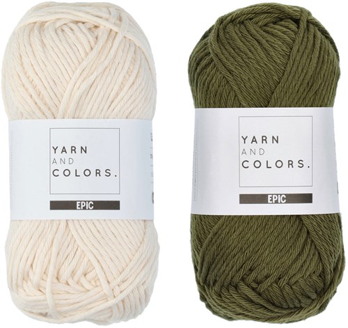 Yarn and Colors Striped Jumper Knit Knit 4 S Khaki-3