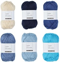 Yarnplaza Rainbow Mobile Crochet Kit 5 Cloudy