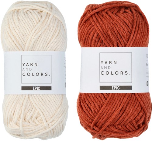 Yarn and Colors Striped Jumper Reversed Knitting Kit 6 S Chestnut-2