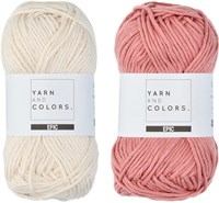 Yarn and Colors Striped Jumper Reversed Knitting Kit 7 M Old Pink-2