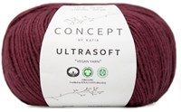 Ultrasoft Garter Sweater Knitting Kit 1 46/48 Maroon