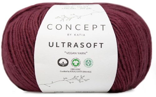 Ultrasoft Garter Sweater Knitting Kit 1 42/44 Maroon
