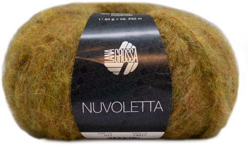 Nuvoletta Long Cardigan Knitting Kit 1 Mustard 36/40
