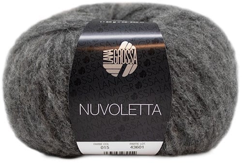 Nuvoletta Sweater Knitting Kit 2 Dark grey