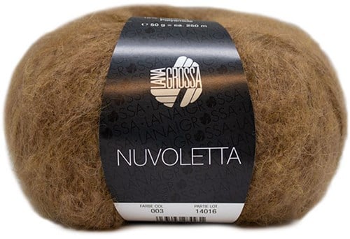 Nuvoletta Poncho Knitting Kit 2 Camel 36/42