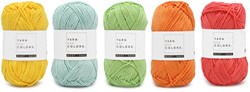 Yarnplaza Rainbow Baby Blanket Crochet Kit 1 Pastel Stroller Blanket