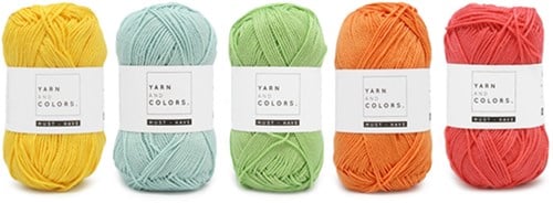 Yarnplaza Rainbow Baby Blanket Crochet Kit 1 Pastel Stroller Blanket