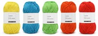 Yarnplaza Rainbow Baby Blanket Crochet Kit 6 Colorful Cot Blanket
