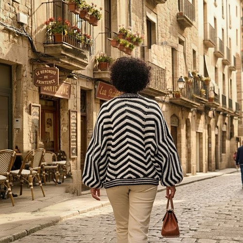 Amazing Wavy Cardigan Garen- en Haakpakket