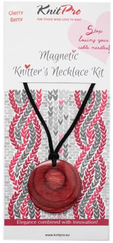 Knitpro Magnetic Necklace Kit Cherry Berry