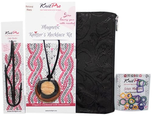 Knitpro Magnetic Necklace Kit Natural Hues-2