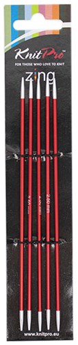 KnitPro Zing Double-Pointed Sock Needles 15cm 2.5mm