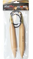 KnitPro Jumbo Birch Circular Needles 25mm x 80cm