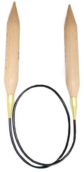 KnitPro JUMBO birch 25mm crochet hook (35710)