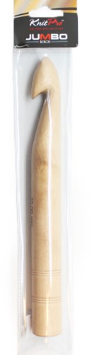 KnitPro Jumbo Birch Crochet Hook 25mm-2