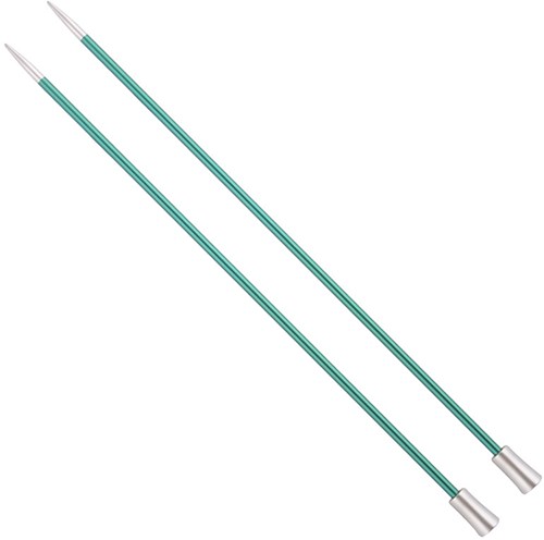 KnitPro Zing Knitting Needles 40cm 3.25mm | Emerald
