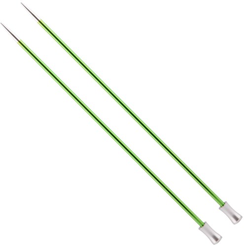 KnitPro Zing Knitting Needles 40cm 3.5mm | Lime Green