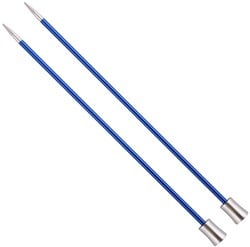 Knitpro Zing Knitting Needles 40cm 4.5mm | Iolite