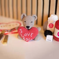 Crochet Pattern Valentine’s Bear 'I Love You'-3