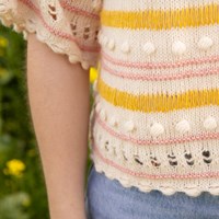 Ecopuno Striped Bobble Top Knitting Kit 36/38-2