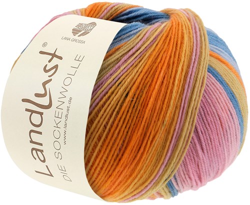 Lana Grossa Landlust Die Sockenwolle 129 Colored stripes