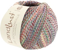Lana Grossa Landlust Die Sockenwolle 215 Mint turquoise/light/medium grey/white/green/yellow/orange/navy/red mottled