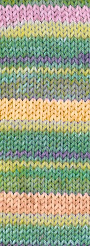 Lana Grossa Landlust Die Sockenwolle 423 Turquoise/yellow/jade/yellow green/lilac/silver gray/khaki/peach-3