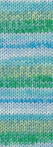 Lana Grossa Landlust Die Sockenwolle 426 Green/blue/light gray/light turquoise/turquoise blue/gray/light green-3