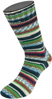 Lana Grossa Landlust Die Sockenwolle 714 Bordeaux/light gray/green/dark petrol/blue/olive Striped / with jacquard-2