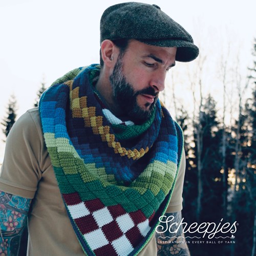 Scheepjes Landscape Make Along shawl Yarn Kit Scrumptious